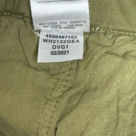 Hudson remi high rise paperbag straight leg pants in olive green size 30 - Picture 16 of 16